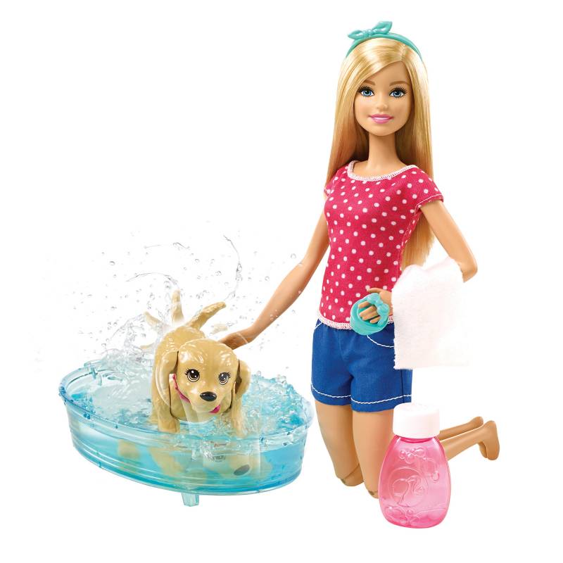 Barbie - Baño de perritos