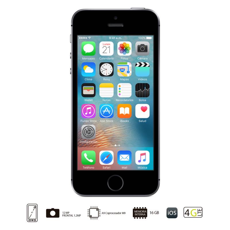 Apple - iPhone SE 16GB Gris Espacial