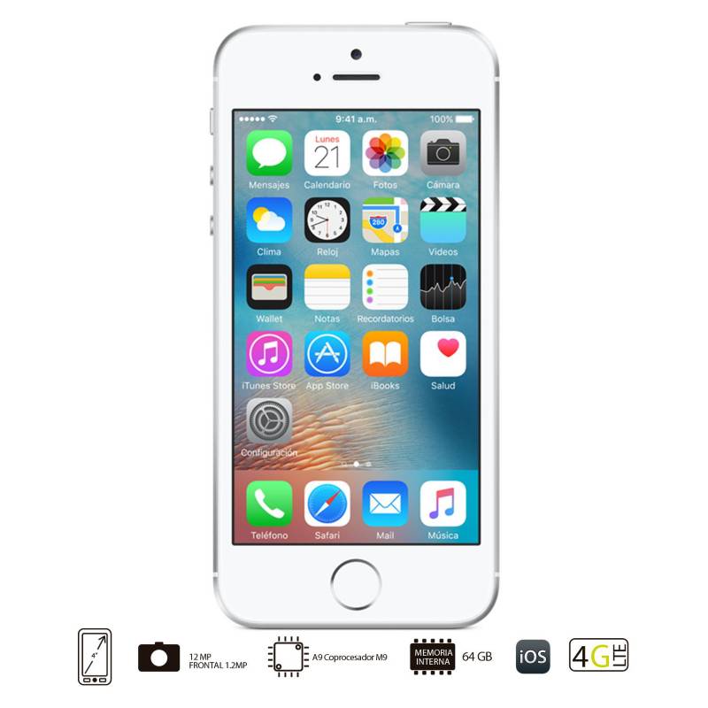 Apple - iPhone SE 64GB Gris Plata