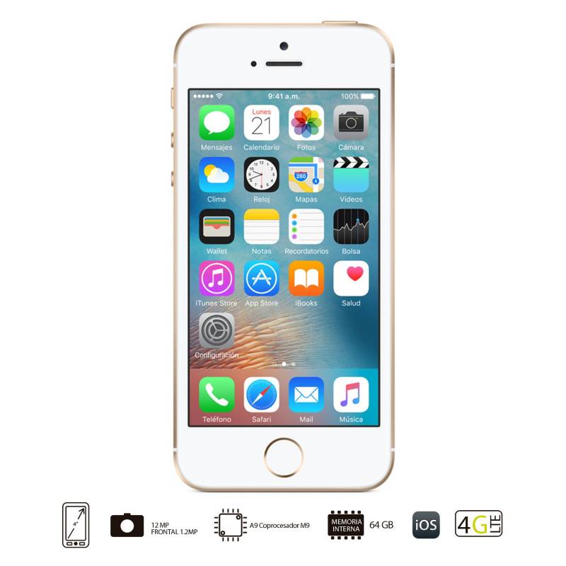 Apple - iPhone SE 64GB Dorado
