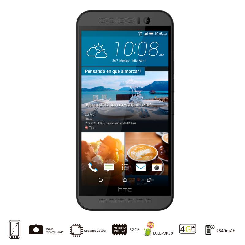 HTC - M9 LTE Negro Celular Libre