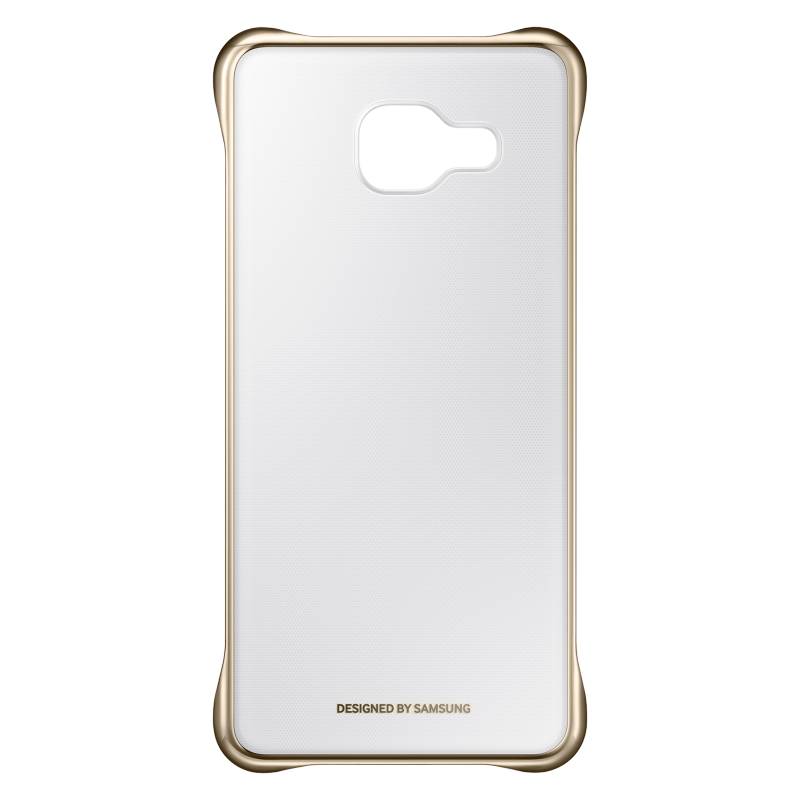 Samsung - Carcasa Clear Cover Serie A3 Dorada