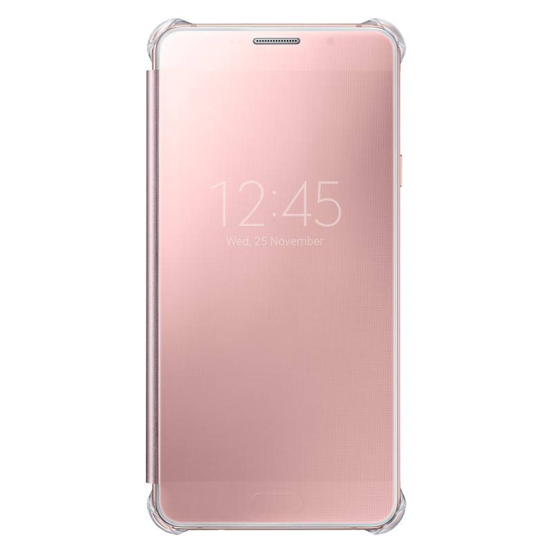 Samsung - Carcasa Clear View Serie A7 Oro Rosa