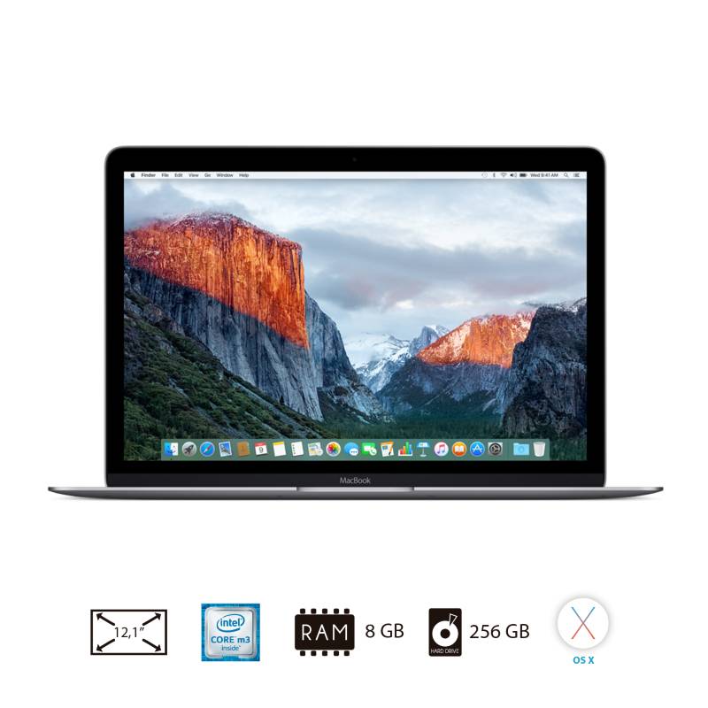 Apple - MacBook 12" 8GB 256GB CM3 |MLH72E/A Gris Espacial