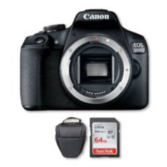 Canon - Canon 2000d /T7 Sólo Cuerpo + Memoria 64gb + Bolso