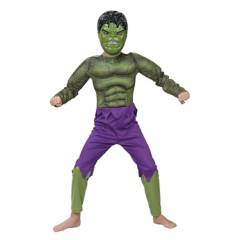 MARVEL - Disfraz de Hulk Avengers para niño Marvel  - Disfraz Hulk