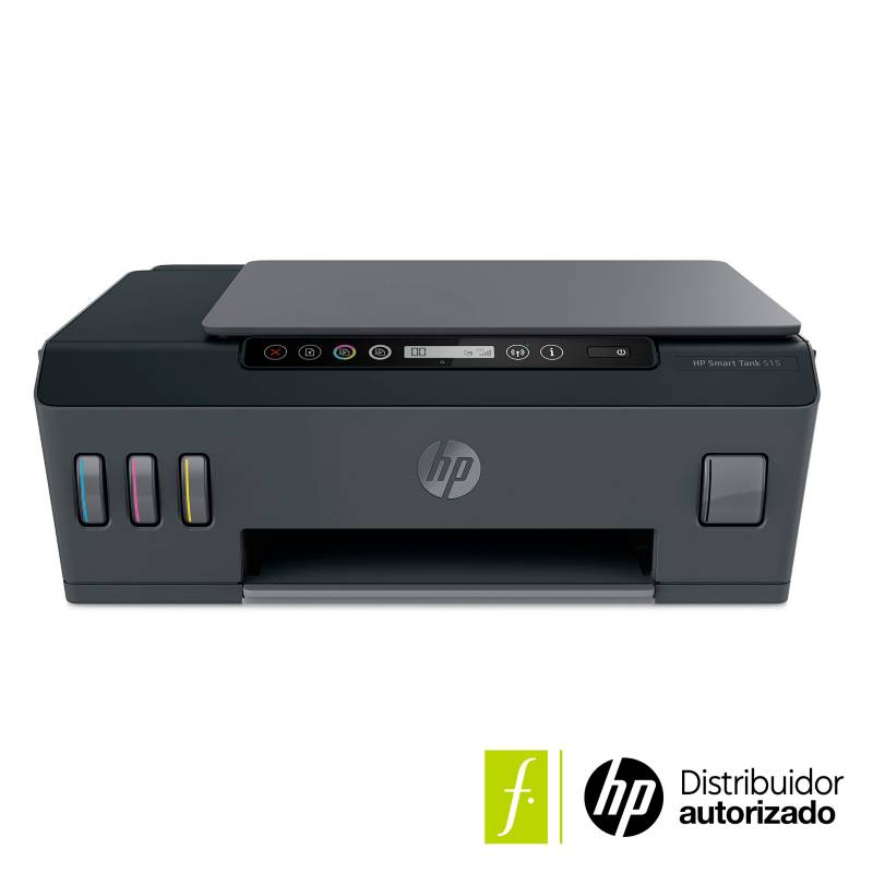 HP - Impresora Multifuncional HP Smart Tank 515 Conexión por WIFI y Bluetooth a Color con Carga Continúa Compatible con Windows escaner y copiadora