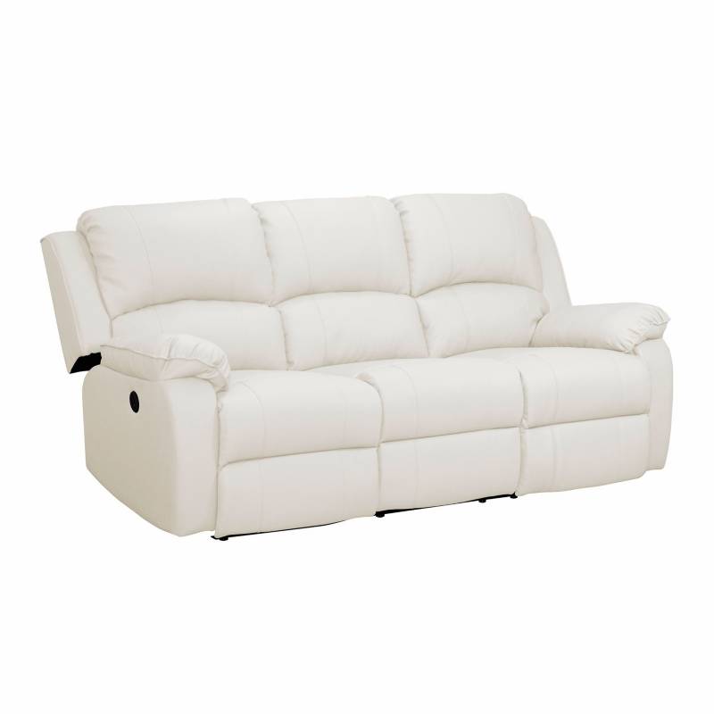 MICA Sofa Reclinable 3 puestos Cuerina Eléctrico Ginebra | Falabella.com