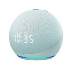 Amazon - Parlante Portátil Amazon Echo Dot 4ta Gen Altavoz Inteligente Alexa y Reloj Bluetooth
