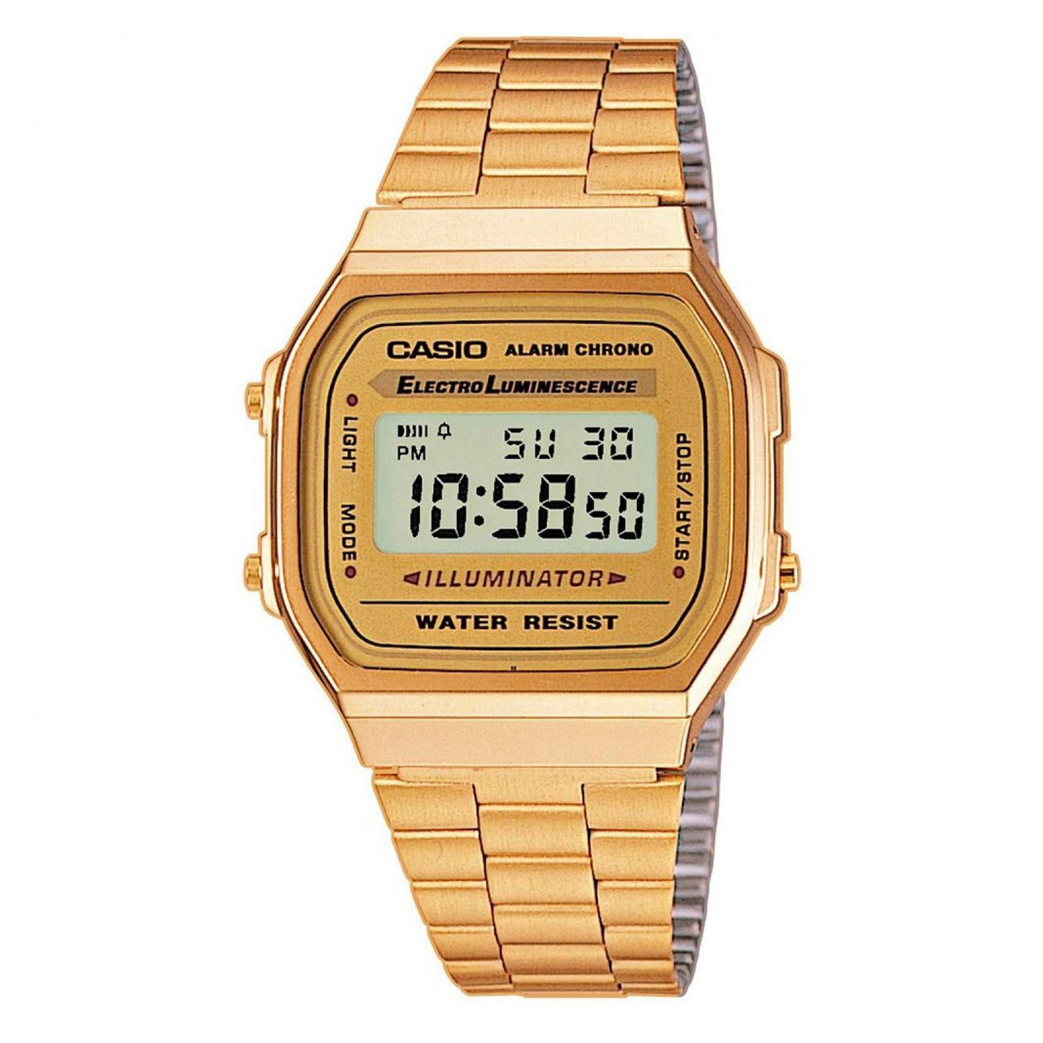 Reloj Casio Unisex digital dorado grande