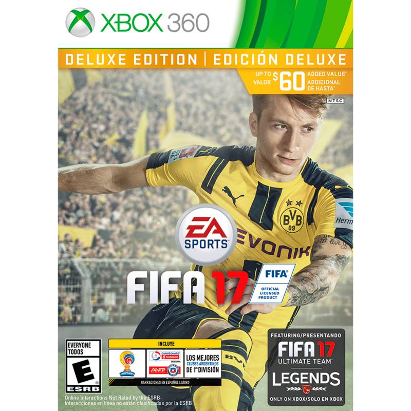 Xbox 360 - Videojuego FIFA17 Edición Deluxe