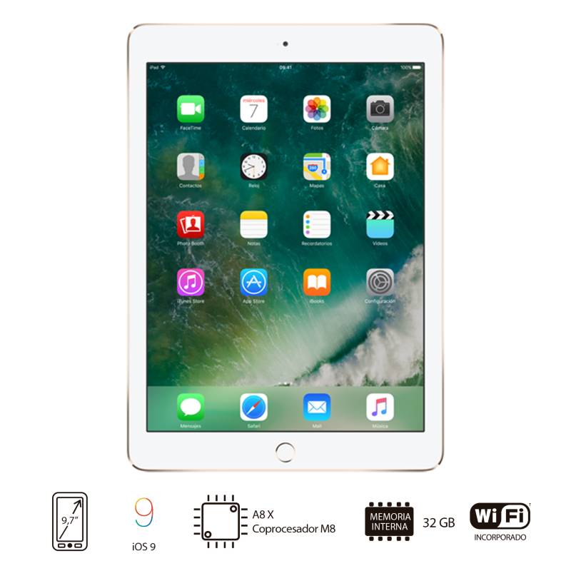 Apple - iPad Air 2 Wi-Fi 32Gb Gold-Cla