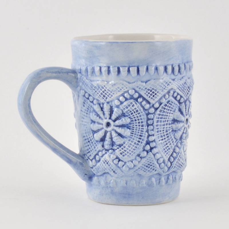 Deartis - Mug 12 oz Flores Blue