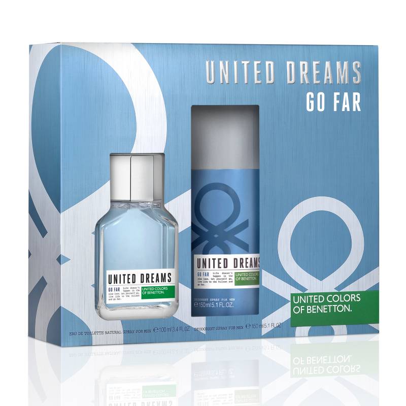Benetton - Perfume United Dreams Go Far EDT 100 ml + Desodorante