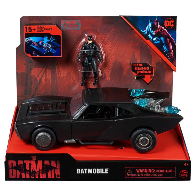 BATMAN Auto de juguete básico Batman La Película Batimovil Lujo Luces y  Sonidos 