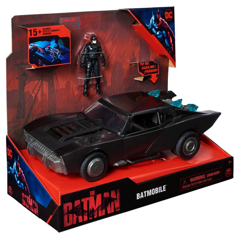 BATMAN Auto de juguete básico Batman La Película Batimovil Lujo Luces y  Sonidos 