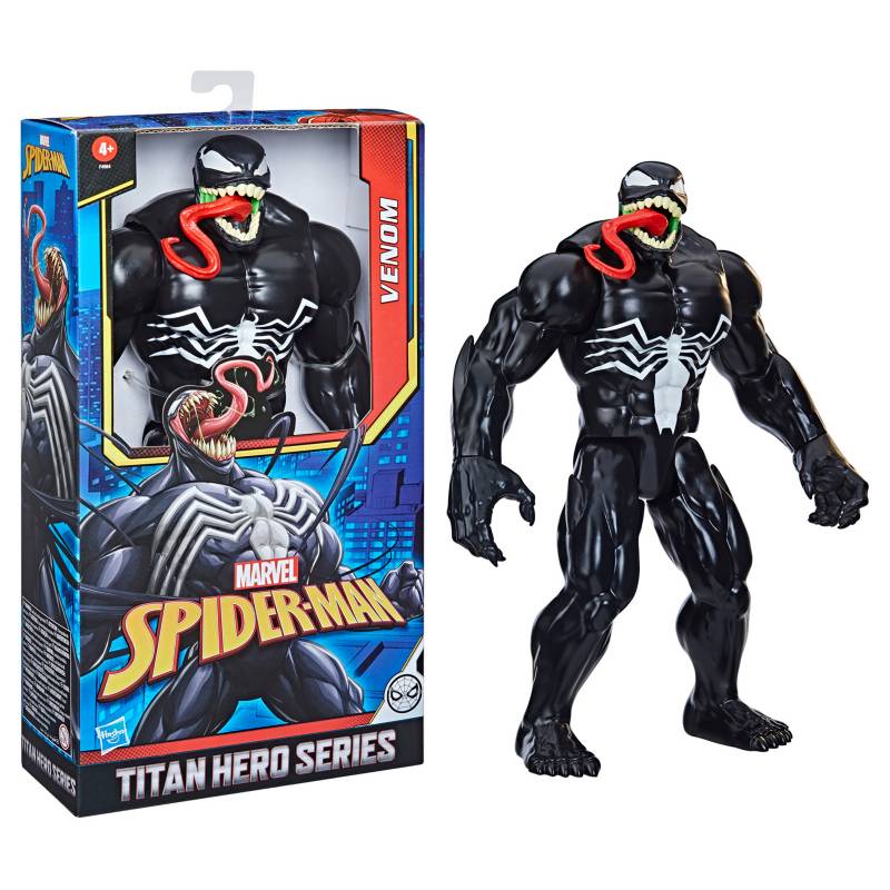 SPIDERMAN Marvel Spider-Man: Titan Hero Series - Figura de Acción De Lujo  De Venom De 30 Cm 