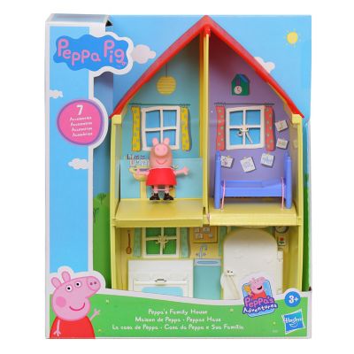 Peppa Pig, La casa de Peppa pig. Incluye set, figura y 6 accesorios. (A partir de 3 años)