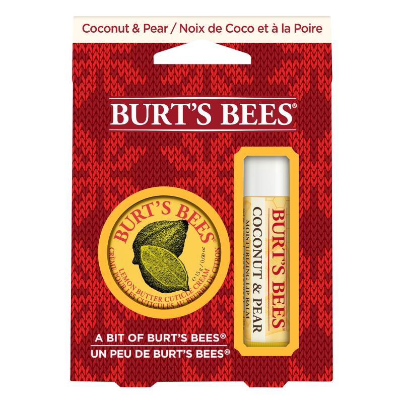 Burts Bees - Estuche Lip Balm de Coco y Pera + Crema de Cutícula