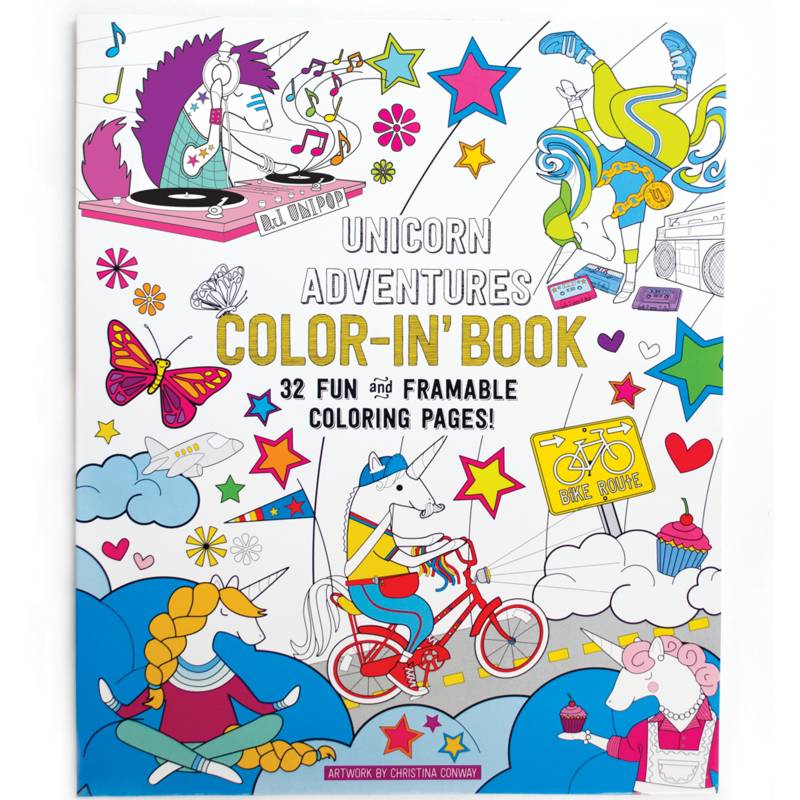 International Arrivals - Libro para Colorear Aventuras Unicornio 