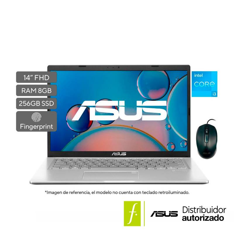 Portatil Asus X415E Intel Core i5-1135G7 12GB Ram 256GB SSD 14 Pulgadas FHD  Silver - Olímpica