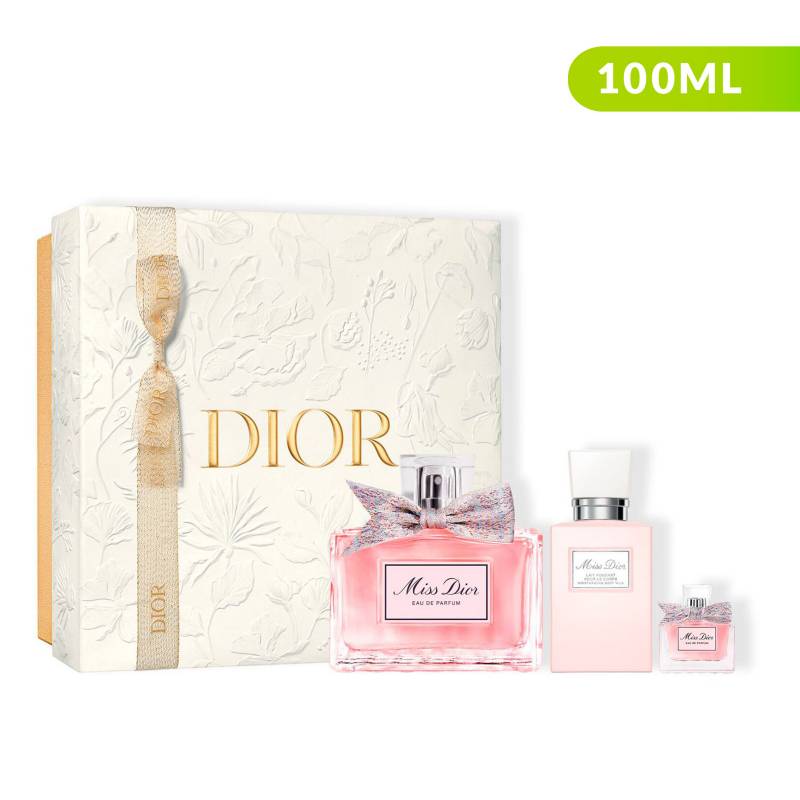 Dior - Set de Perfume Mujer Dior Miss Dior EDP 100ml + Leche Corporal Miss Dior 75ml + Miniatura Miss Dior EDP 5ml