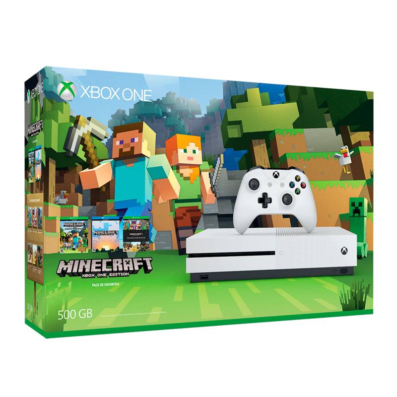 Xbox - Consola Xbox One Slim 500GB + Minecraft