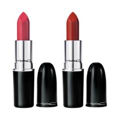 MAC - Set Maquillaje Labios Shine Lips MAC: Lustreglass Sheer-Shine Lipstick 3 gr  + Lustreglass Sheer-Shine Lipstick 3 gr 