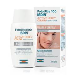 ISDIN - Fotoprotector Anti manchas para Rostro Fotoultra Active Unify Color Isdin 50 ml