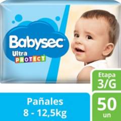 SOFTYS - Pañales Babysec Ultraprotec Talla G 50 Unid