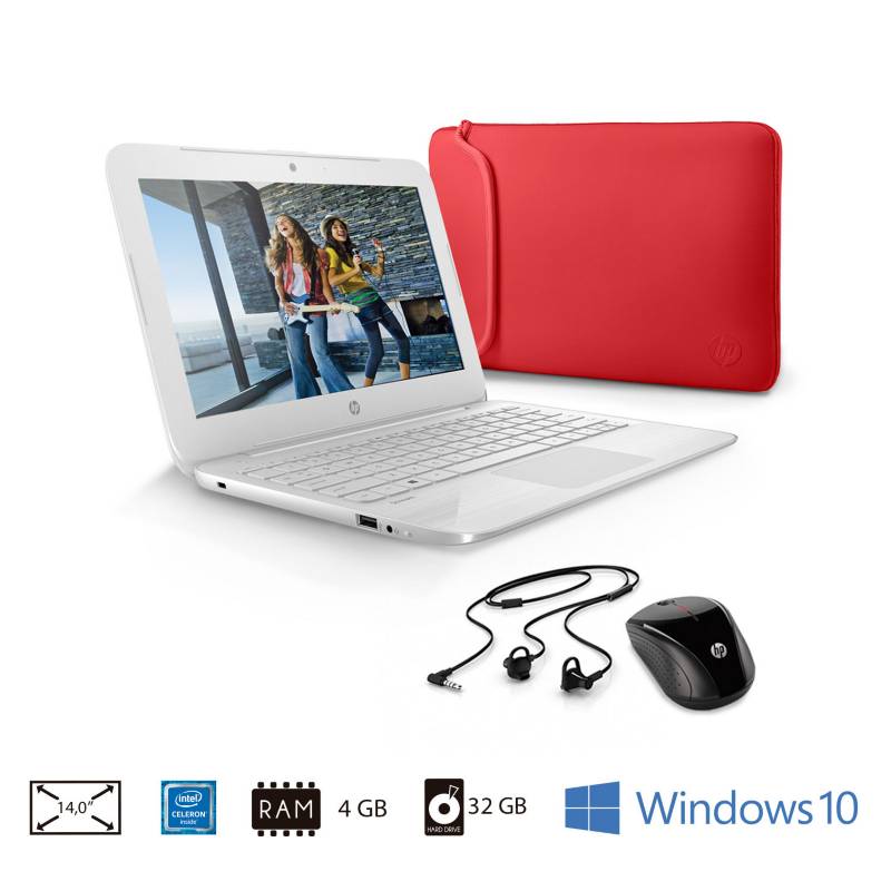 HP - Notebook 14" Celeron 4GB 32GB | 14-AX005LA