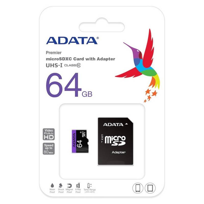 Adata - Micro SD 64GB UHS-I