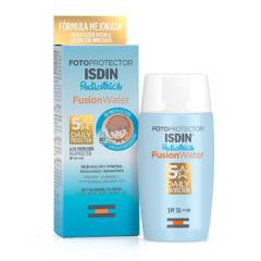 Isdin - Bloqueador Protector Solar Pediatrico Facial Fusion Water SPF50 Líquido Isdin 50 ml