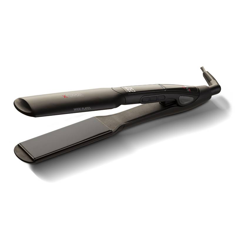 GAMA - Plancha para cabello Gama Xwide, plancha alisadora para el pelo con placas en turmalina | Control digital de temperatura
