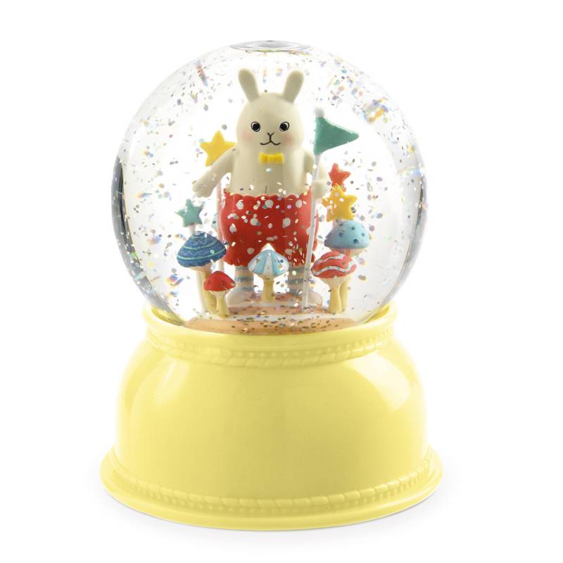 Djeco - Lámpara y Bola de Nieve Pequeño Conejo