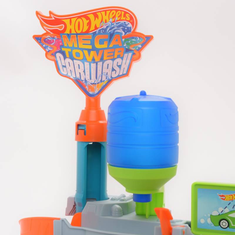 Pista HOT WHEELS Hot Wheels City Mega Torre de Lavagem de Carros (Idade  Mínima Recomendada: 4 anos)