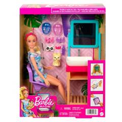 BARBIE - Muñeca Barbie Wellness Día de Spa de Mascarillas