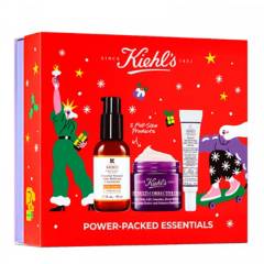 KIEHLS - Set Cuidado Facial Power Packed Essentials Kiehls : Sérum Vitamina C 50 ml +  Hidratante 50 ml + Sérum Retinol 10 ml