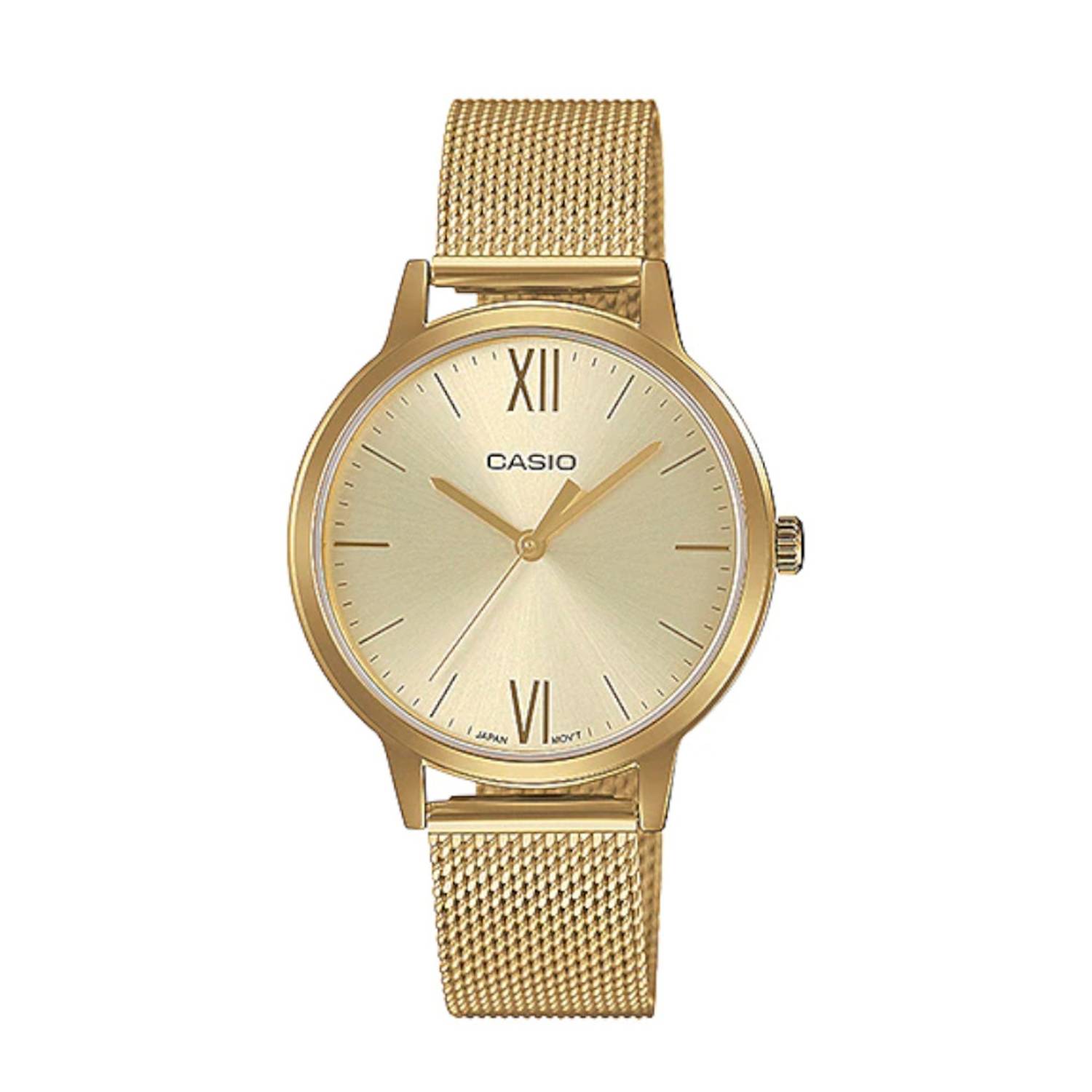 Reloj Mujer Casio Ltp-vt01g-1b Dorado Análogo