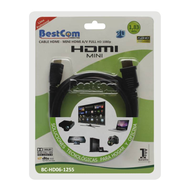 BestCom  - Cable HDMI a Mini HDMI 1.83 mt