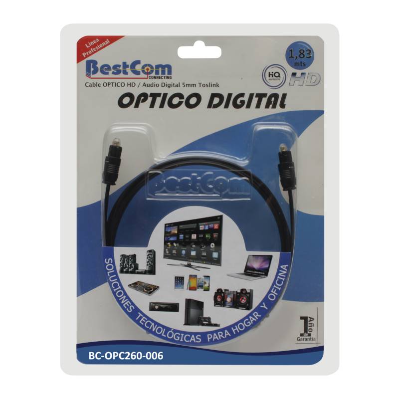 BestCom  - Cable Audio Digital 5 mm 1.83 m