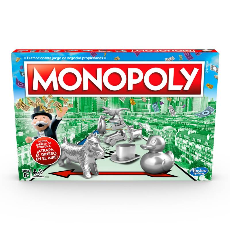 Juego De Mesa Monopoly Clásico de 2 a 6 jugadores (a partir de los 8 años)  MONOPOLY