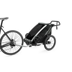 THULE - Coche de niño para bicicleta de 1 asiento verde 
