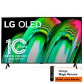 LG - Televisor LG 55 pulgadas OLED 4K Ultra HD Smart TV OLED55A2