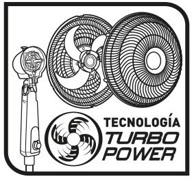 Ventilador de pedestal Samurai Turbo Power 3 velocidades SAMURAI