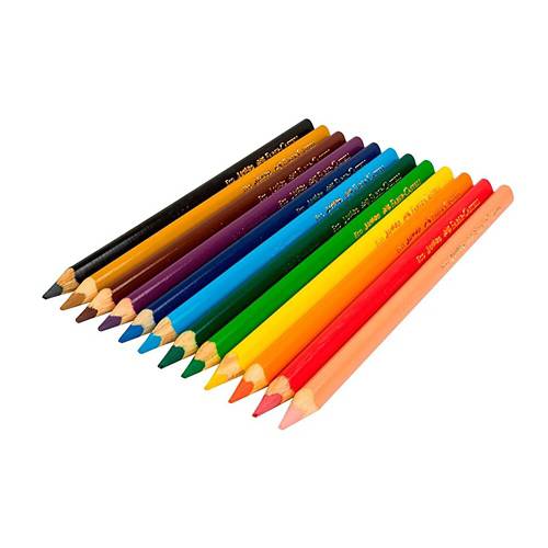 COLORES TRIANGULARES JUMBO x 12 LAPICES FABER-CASTELL - Occidente Papelería