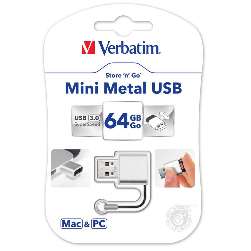 Verbatim - Mini Metal USB 64GB