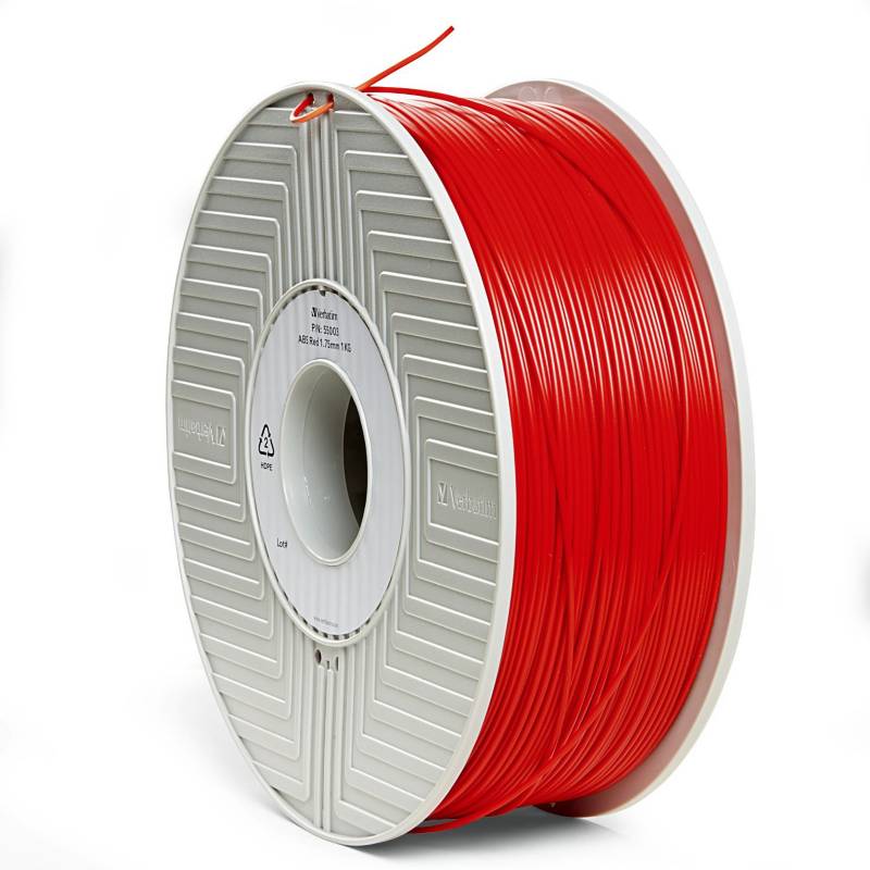 VERBATIM - Carrete de filamento ABS 3D de 1,75 mm 1 kg ¿ Rojo