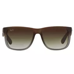 RAY BAN - Gafas de sol Ray Ban RB4165 para Hombre Marco Rubber Brown On Grey Lente Light Grey Gradient Green