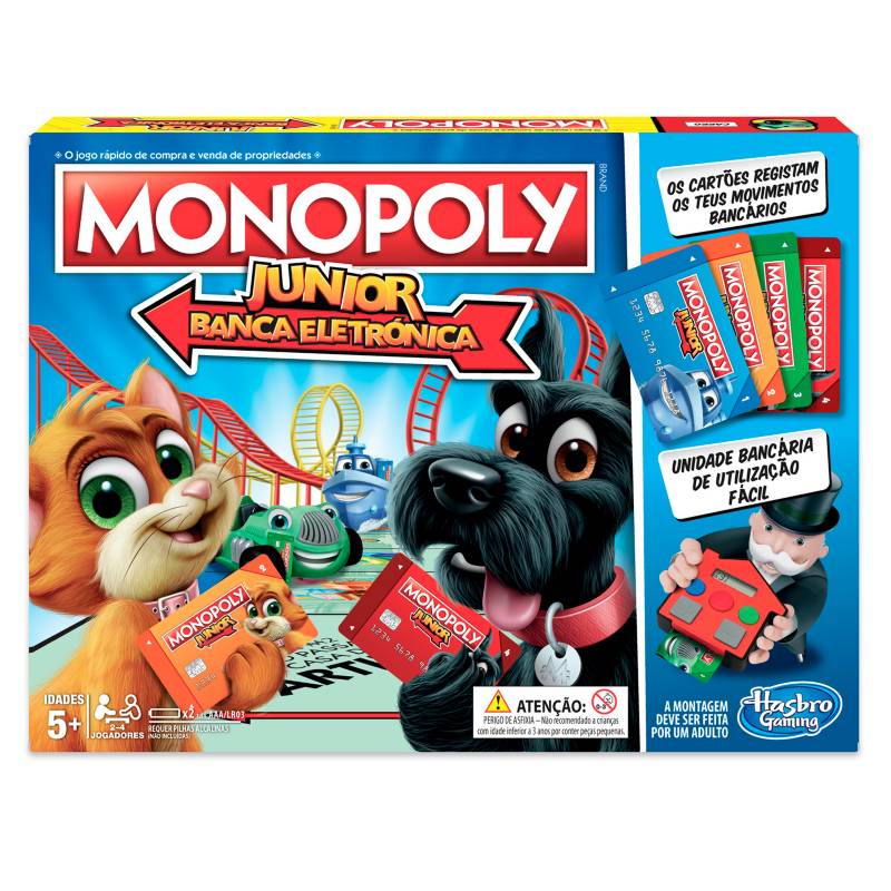Monopoly - Juego Monopoly Junior Banco Electronico